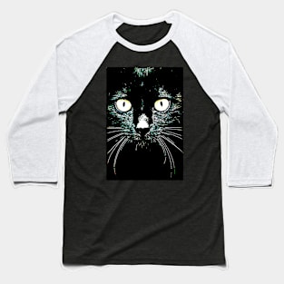 black cat Baseball T-Shirt